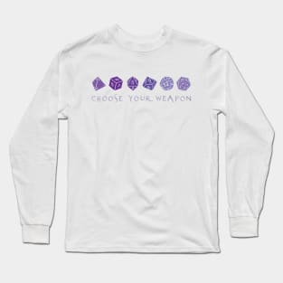 Choose Your Weapon | RPG Long Sleeve T-Shirt